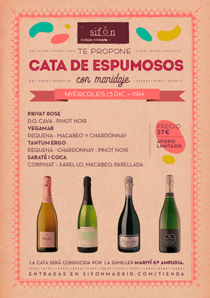 CATA DE ESPUMOSOS
con maridaje 