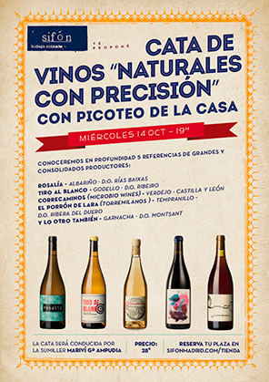 CATA DE VINOS NATURALES "CON PRECISIÓN"